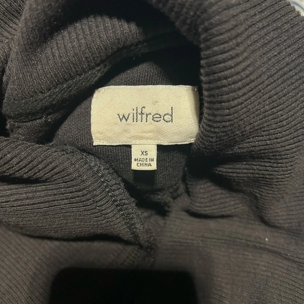 Wilfred Black Open-Front Shawl-Collar Cardigan - Picture 4 of 4